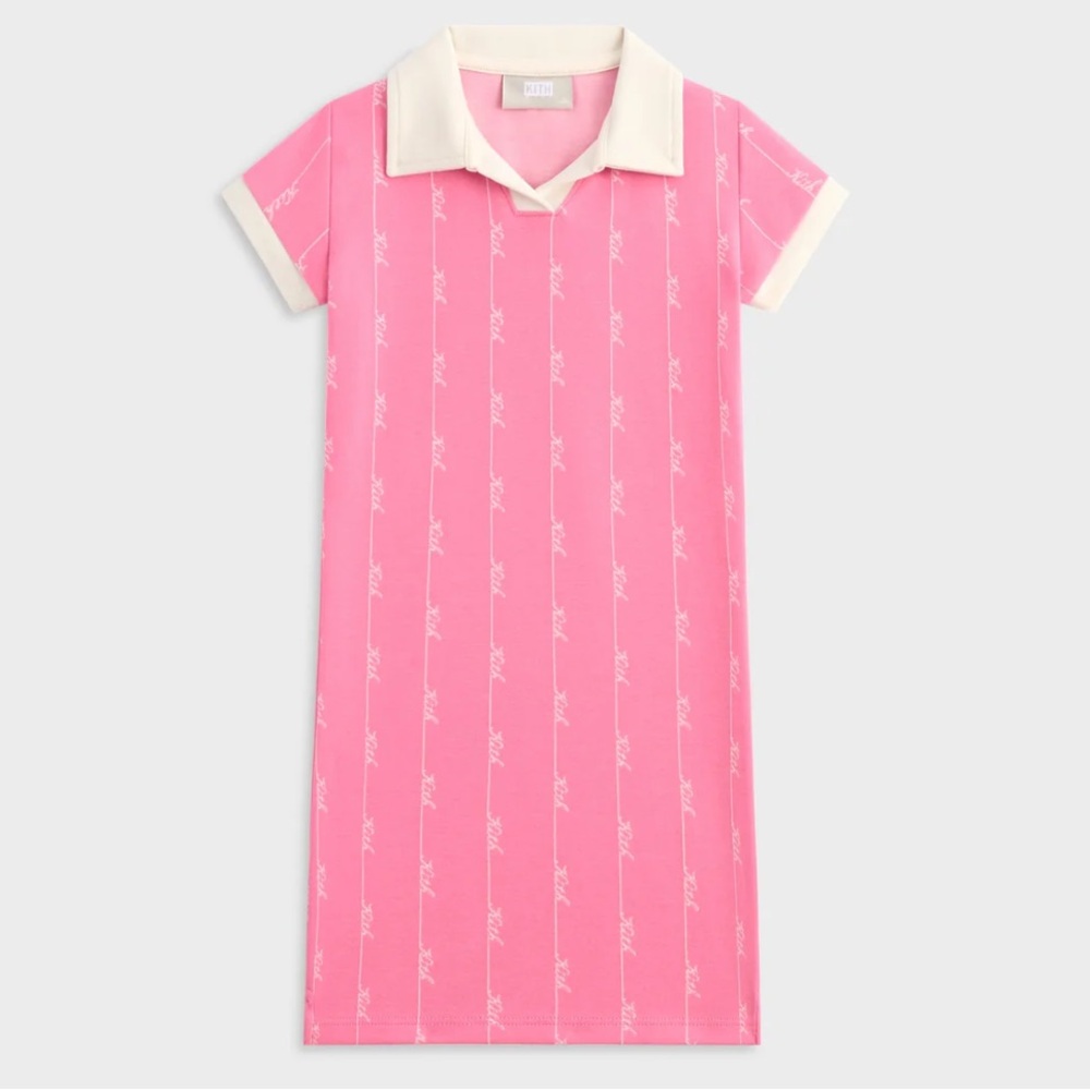 Kith Pink Polo Collar Knit Dress - Picture 5 of 5